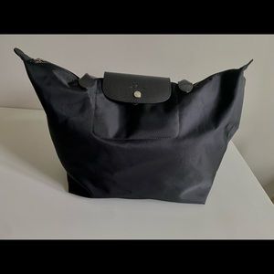 Longchamp Black Large Le Pliage Tote